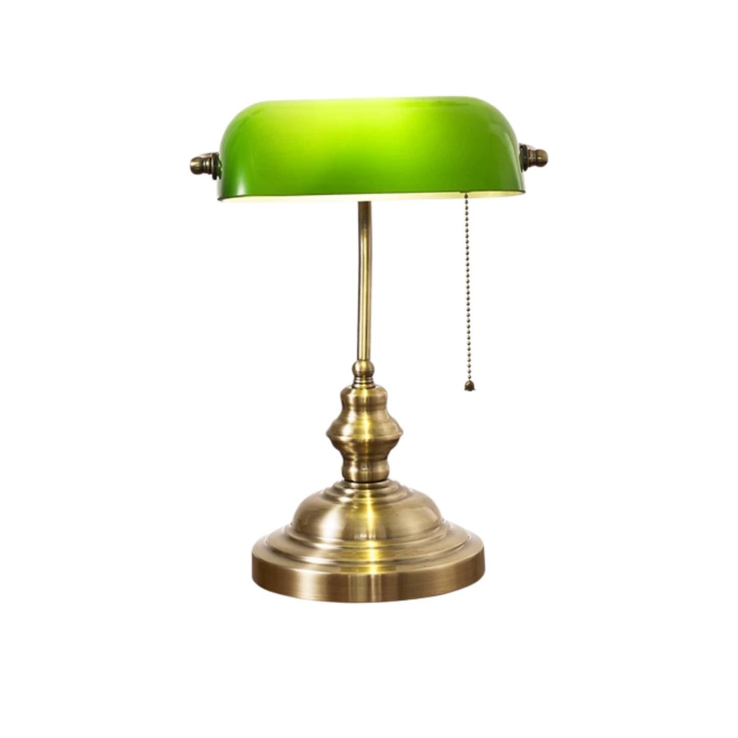 Klassische Bankierslampe Messinggrün – Gezielte Arbeitsbeleuchtung