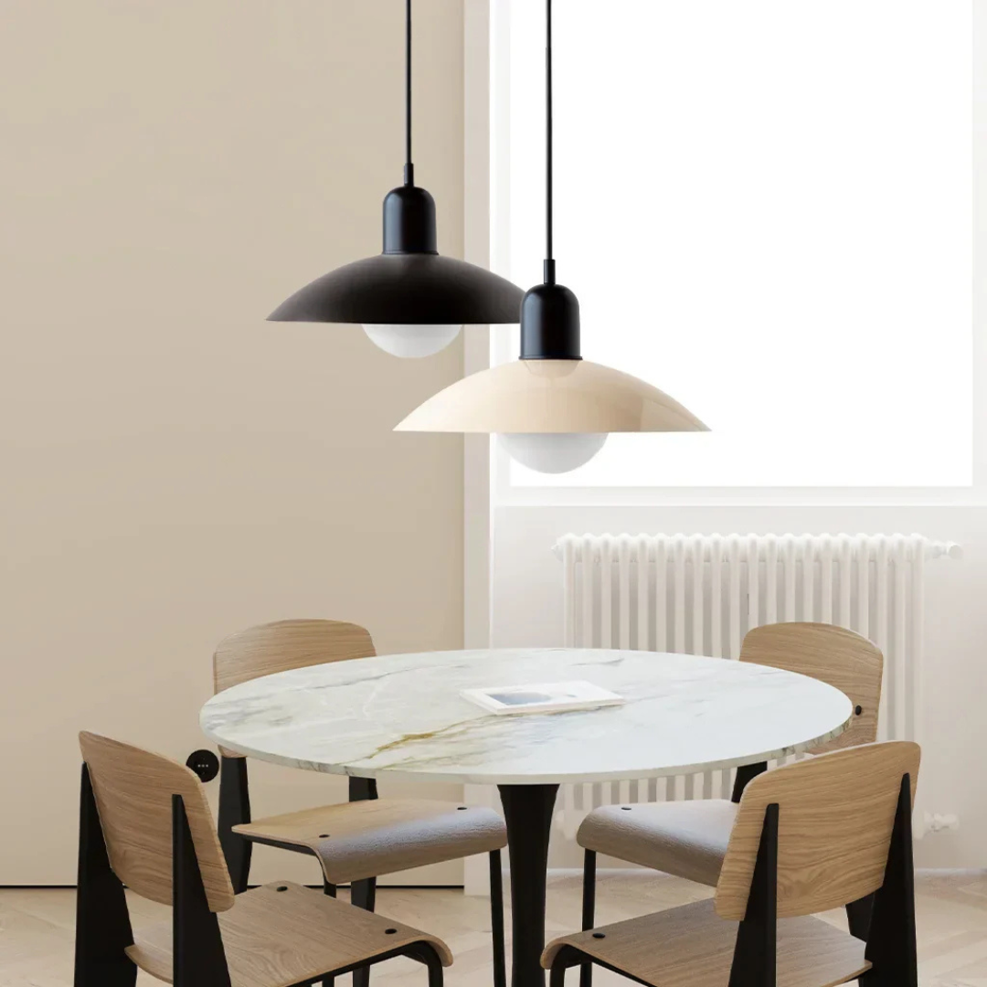 Bauhaus Hängelampe Moderne Metall-Designlampe Ø32 cm – Für Esszimmer und Innenräume