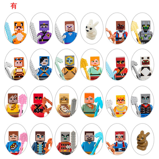 24-Teiliges Minecraft Adventskalender Set – Abenteuerlicher Countdown Mit Überraschungsfiguren für Kinder 1