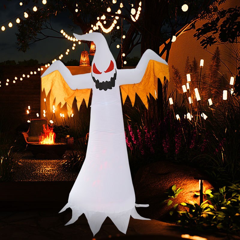 240 CM Aufblasbarer Geist – Gruselige Halloween Deko Für Ihren Garten 5