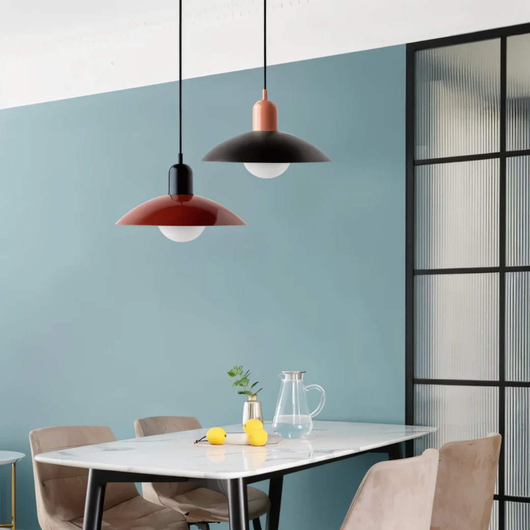 Bauhaus Hängelampe Moderne Metall-Designlampe Ø32 cm – Für Esszimmer und Innenräume