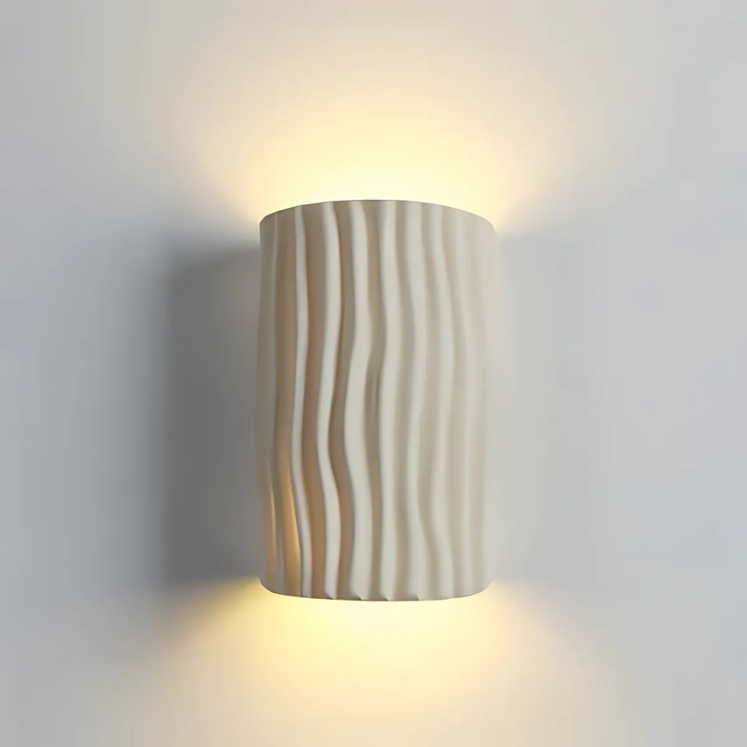 Moderne LED-Wandleuchte aus Kunstharz – Up & Down-Beleuchtung