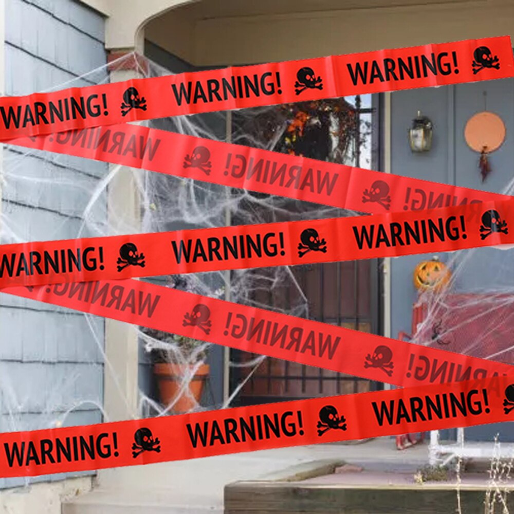 2er-Set Halloween Warnbandzeichen – Gruselige Deko Für Ihre Feier 2