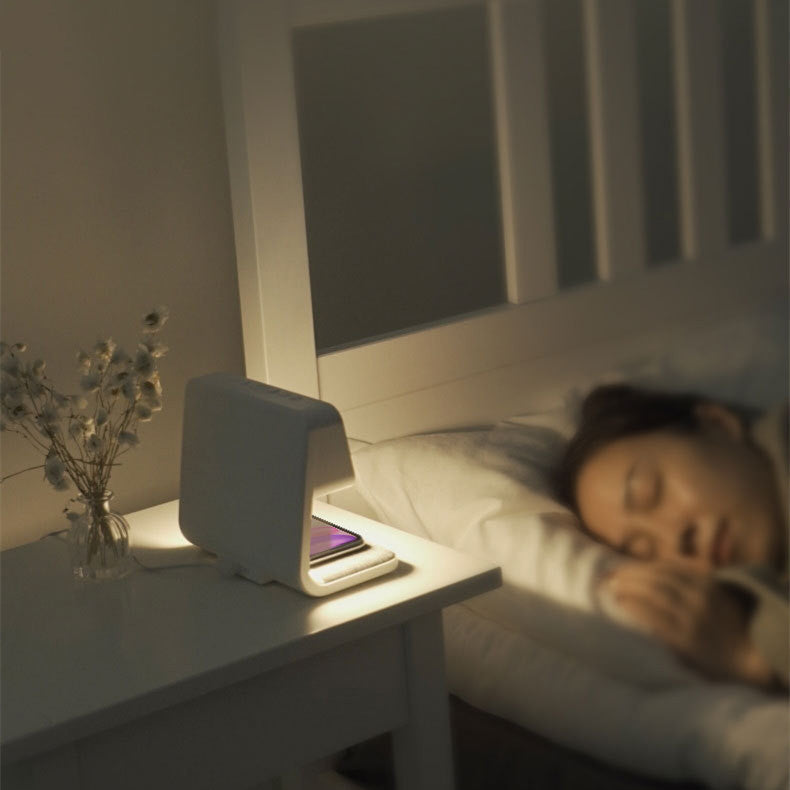 3-in-1 Nachttischlampe Mit Drahtloser Ladestation – Elegante Beleuchtung Für Ihr Schlafzimmer 5