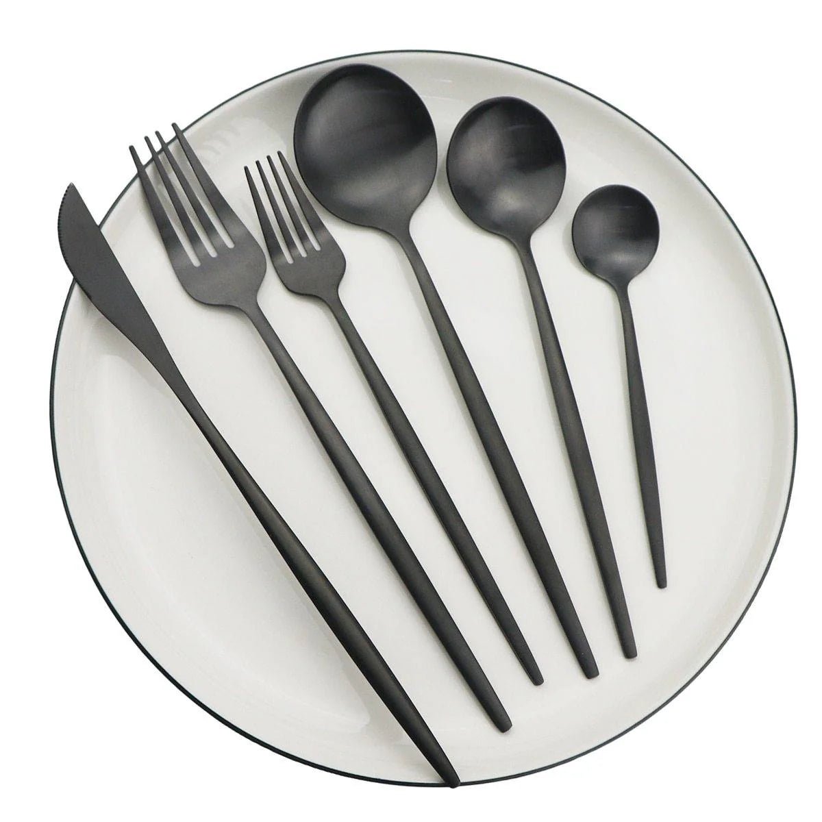 30-Teiliges Minimalistisches Besteckset – Elegantes Design für Stilvolle Anlässe 0