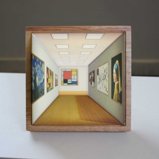 3D-Optische Täuschungslampe aus Massivholz – Kunstvolles Lichtspiel für Ihr Zuhause 1