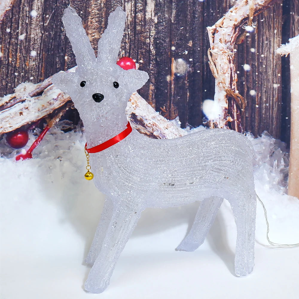 3D Acryl-LED Rentierlampe 40 cm – Festliche Beleuchtung Für Ihr Zuhause 4