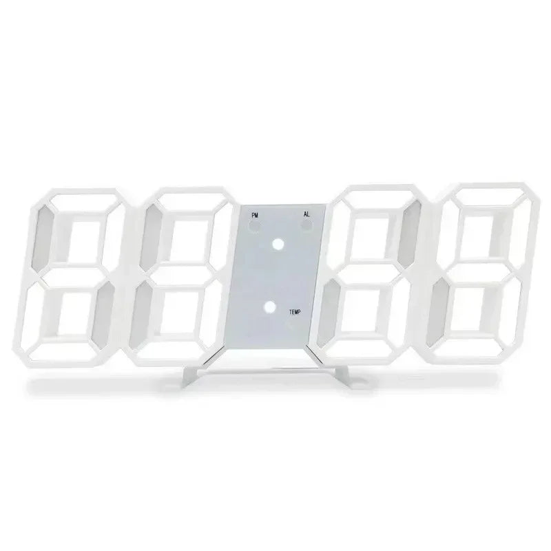 3D LED Wanduhr Modern – Elegante Anzeige mit Praktischen Funktionen 0