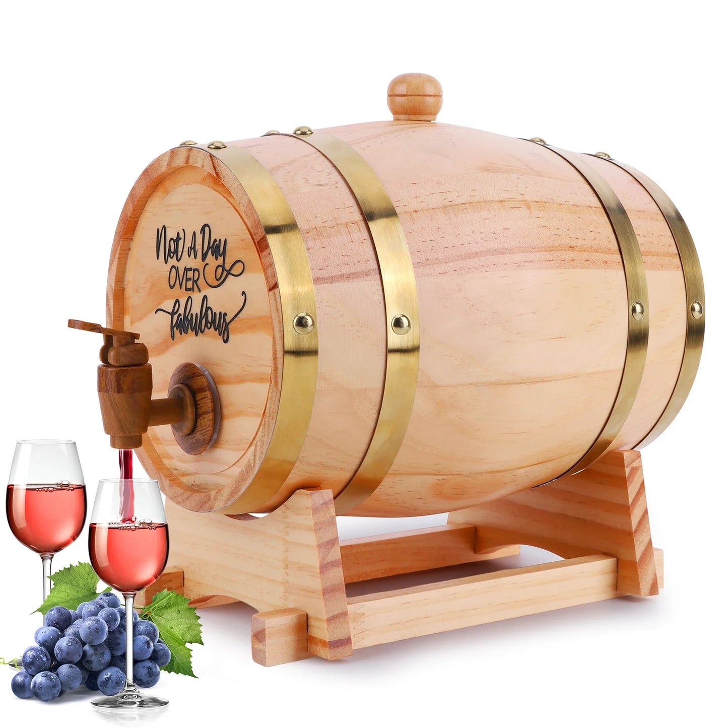**3L Schnapz Whiskyfass Mit Stand Und Zapfhahn** – Elegante Präsentation für Spirituosenliebhaber 2