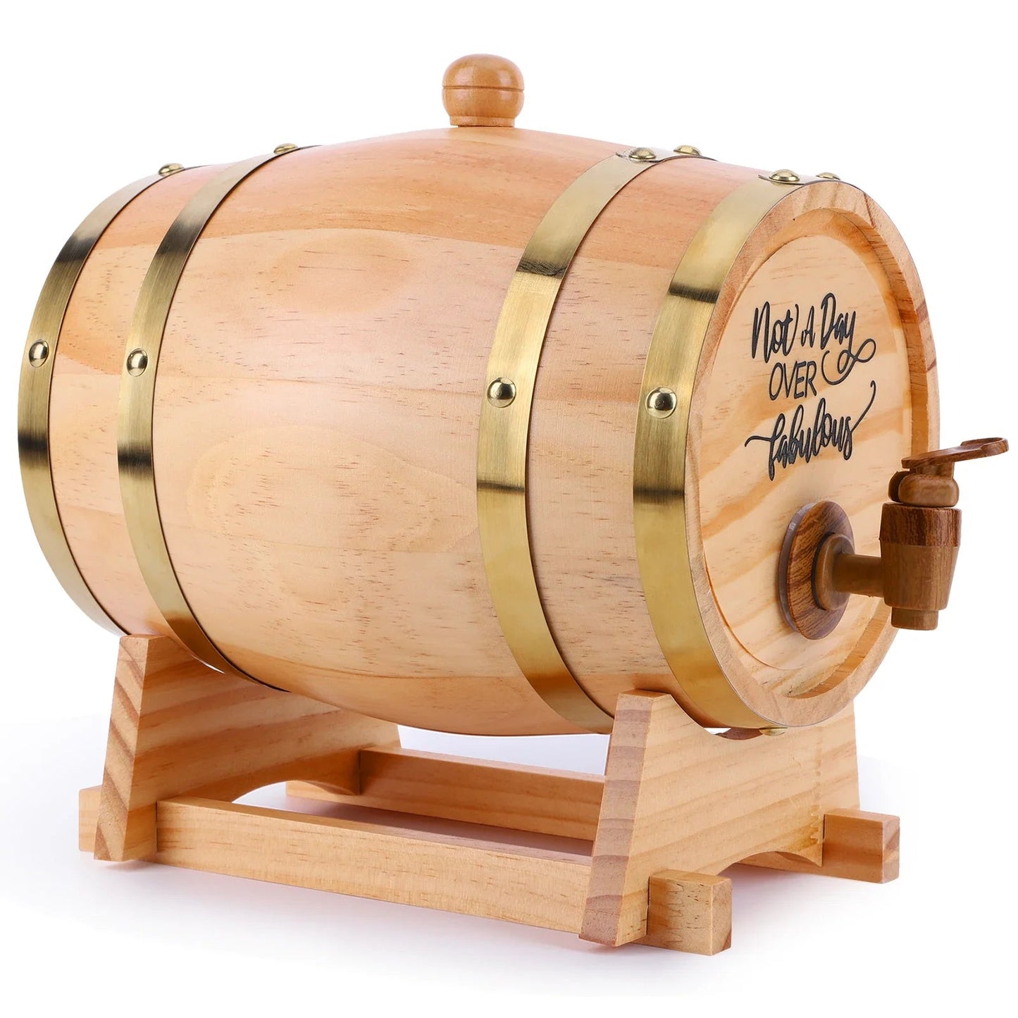 **3L Schnapz Whiskyfass Mit Stand Und Zapfhahn** – Elegante Präsentation für Spirituosenliebhaber 5