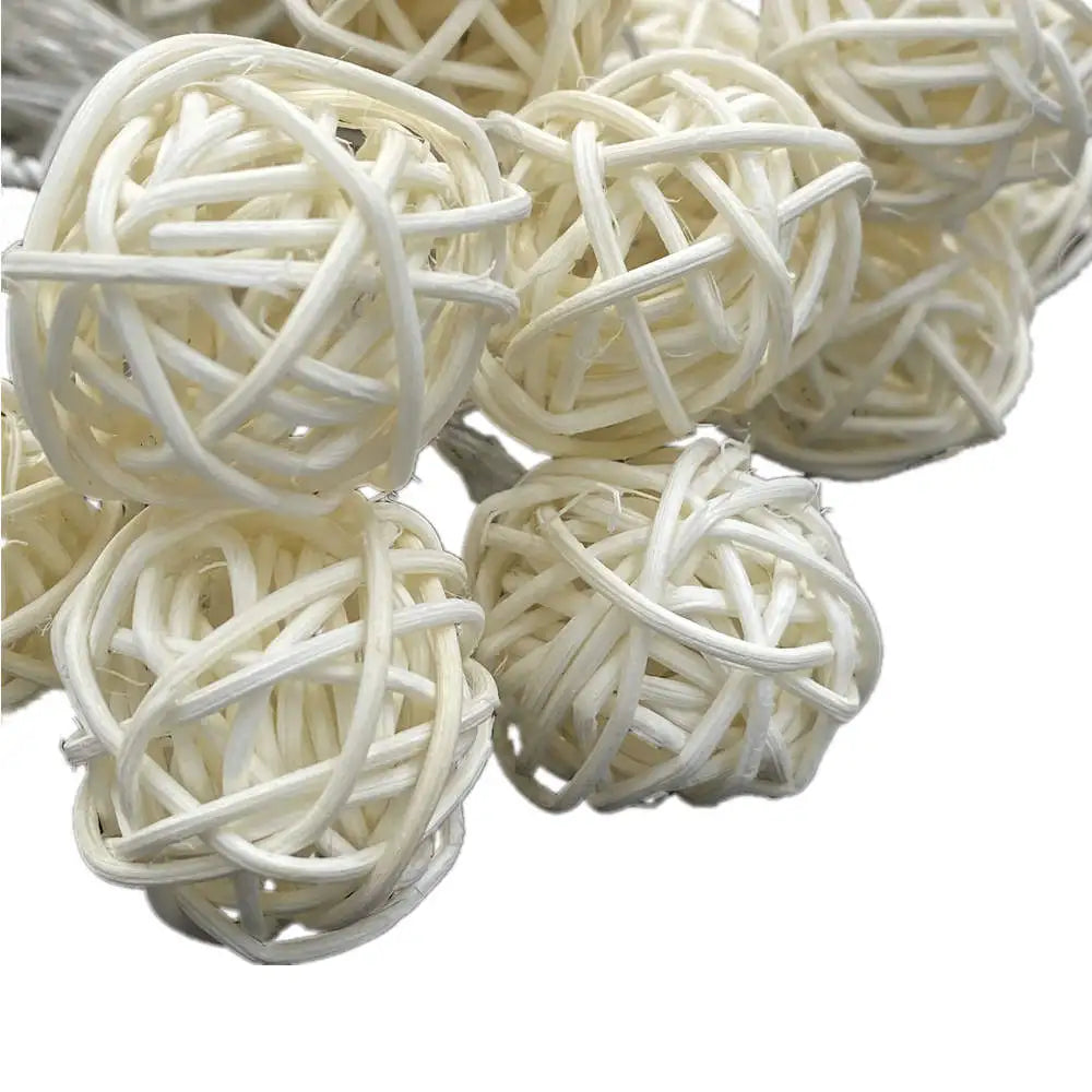 3M 20LED Rattan Ball Lichterkette – Elegante Stimmung Mit Warmweißem Licht 5