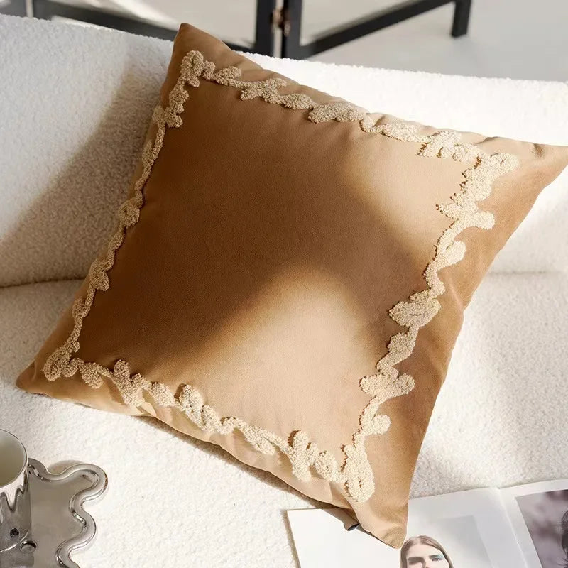 45X45 CM Brauner Vintage Nordic Kissenbezüge – Stilvolle Akzente Für Jeden Raum 5