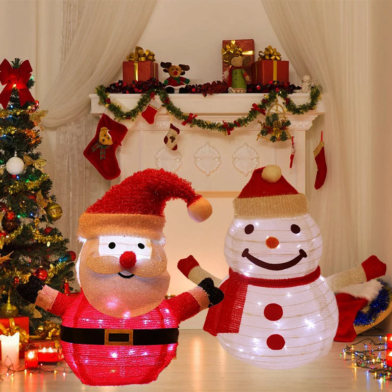 58 CM LED Weihnachts Schneemann – Fröhliches Licht Für Ihre Weihnachtsdeko 4