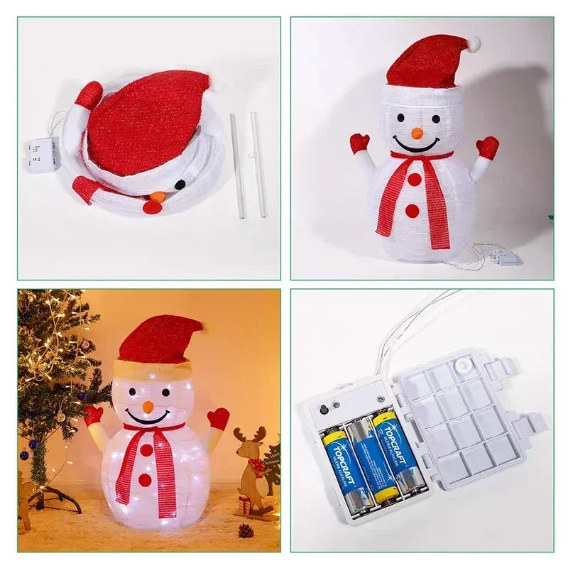 58 CM LED Weihnachts Schneemann – Fröhliches Licht Für Ihre Weihnachtsdeko 5