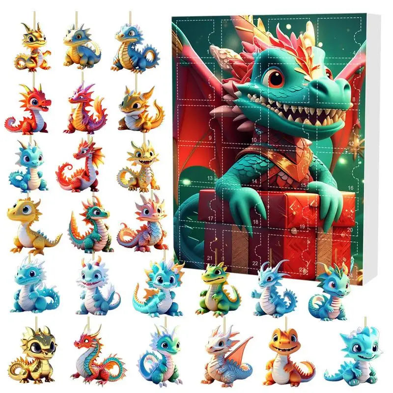 Adventskalender Mit Acryldinosauriern – Tägliche Überraschungen Für Kleine Dino-Fans 0