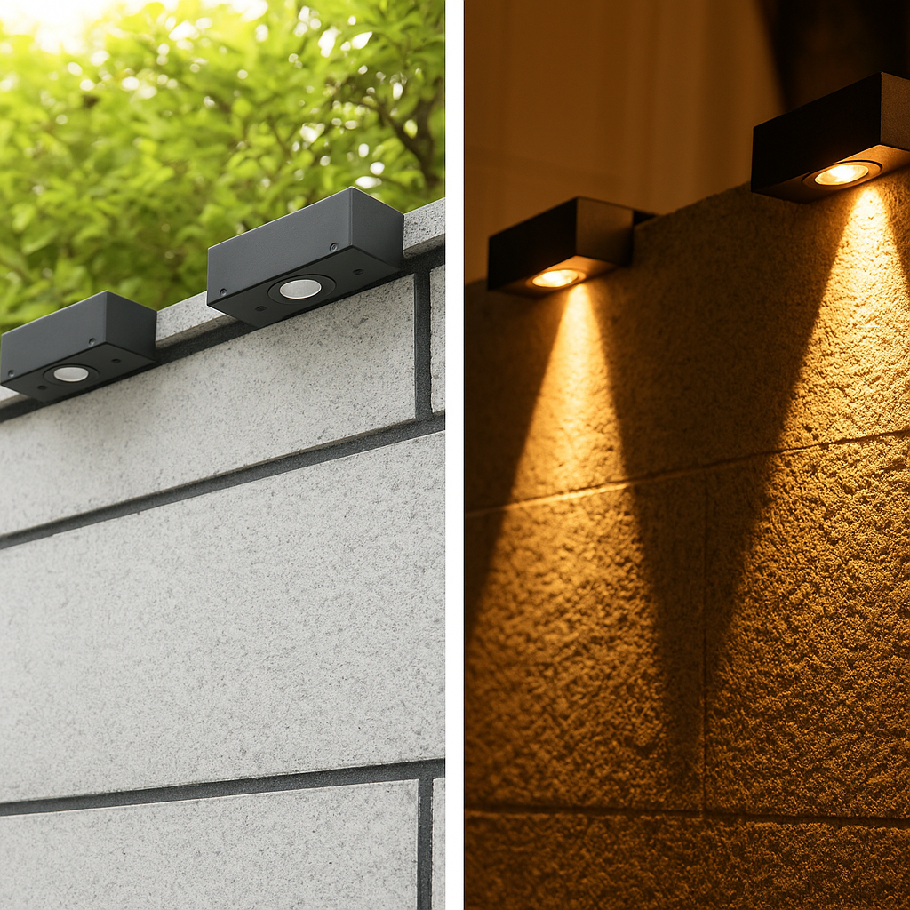 Aurion SNY – Elegante Solar-Wandleuchte Für Stimmungsvolle Abende 2
