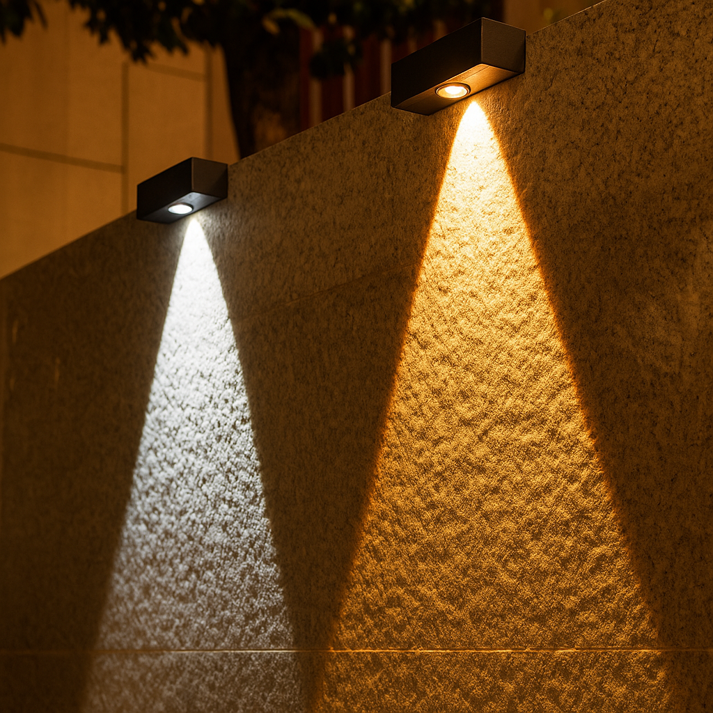 Aurion SNY – Elegante Solar-Wandleuchte Für Stimmungsvolle Abende 3