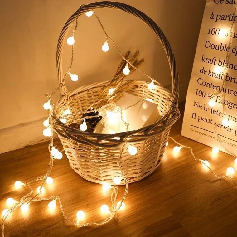 Ball LED Lichterkette – Charmante Beleuchtung Für Feste 1