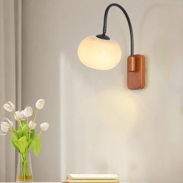 Bauhaus Kaki Rotierende Glaswandlampe – Stilvolle Beleuchtung für Jedes Zuhause 3