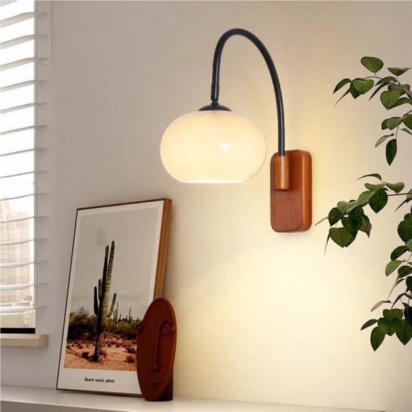 Bauhaus Kaki Rotierende Glaswandlampe – Stilvolle Beleuchtung für Jedes Zuhause 4