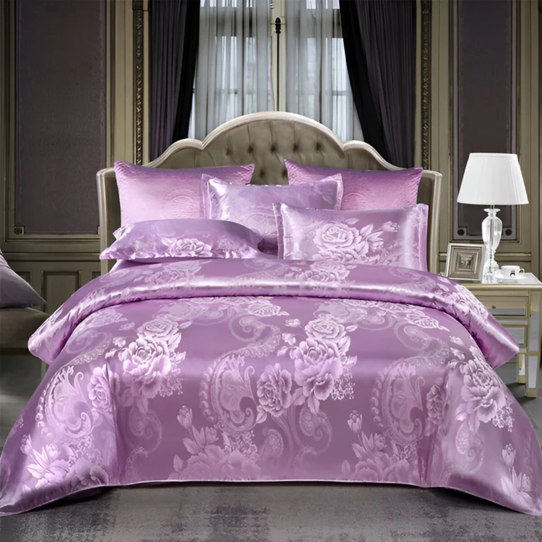 Bettdecke Satin Mit Blumendruck – Luxuriöser Komfort Für Ihre Nächte 7