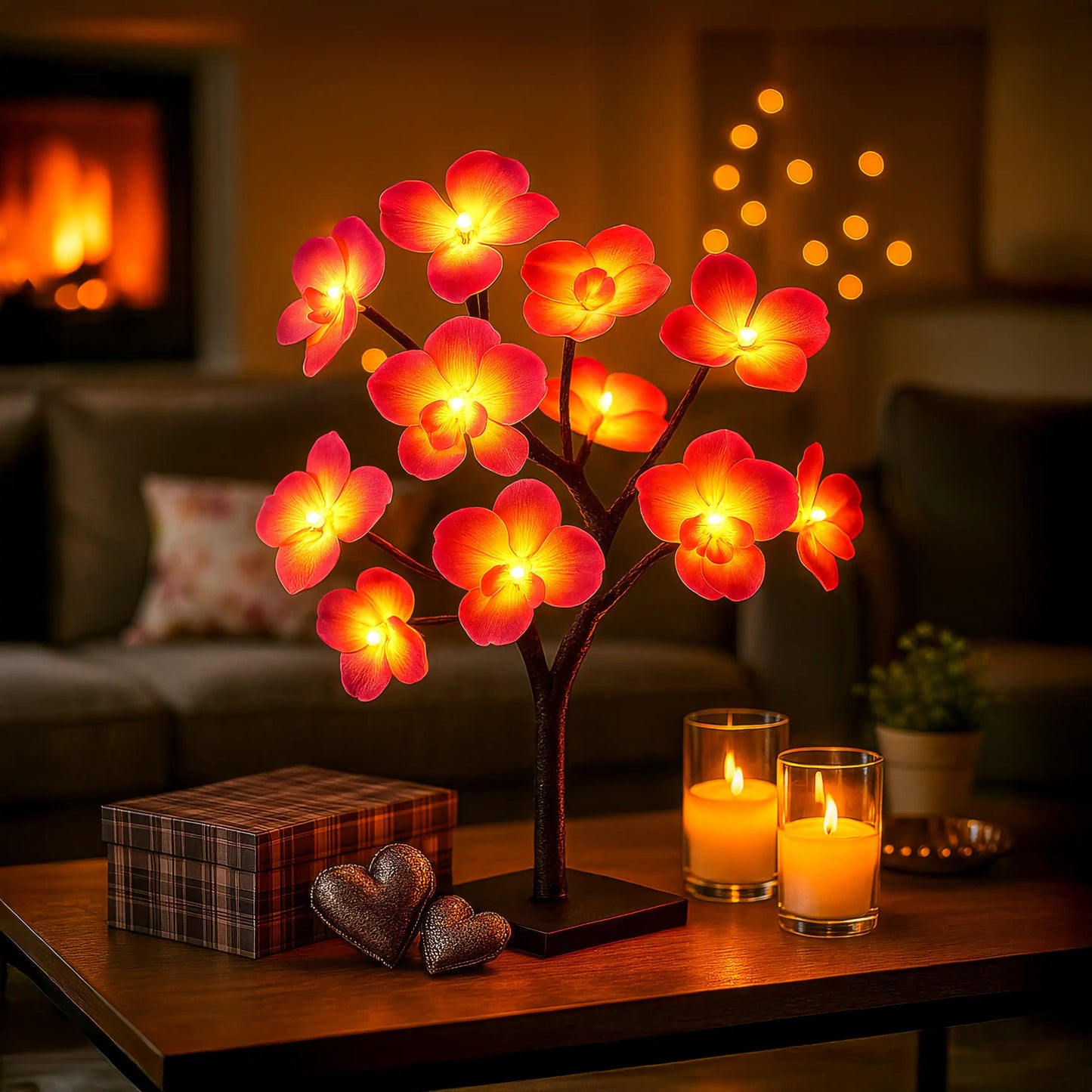 **Blütenflammenlampe** – Gemütliches Lichtspiel mit Blumen 5