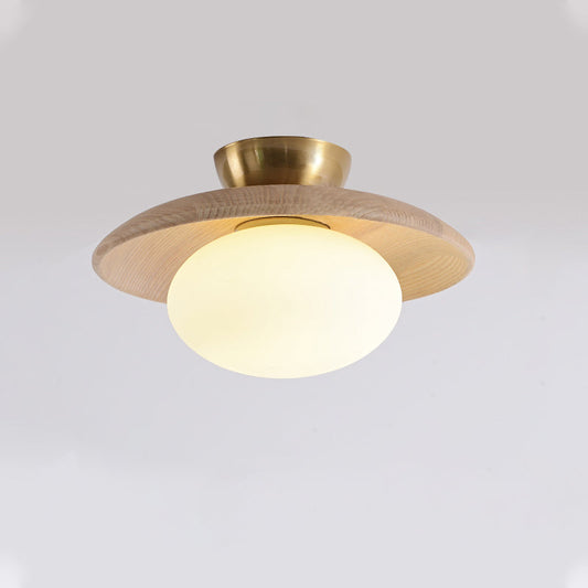 Cathy Deckenlampe Holz und Glas – Stilvolle Lichtquelle für Ihr Zuhause 0