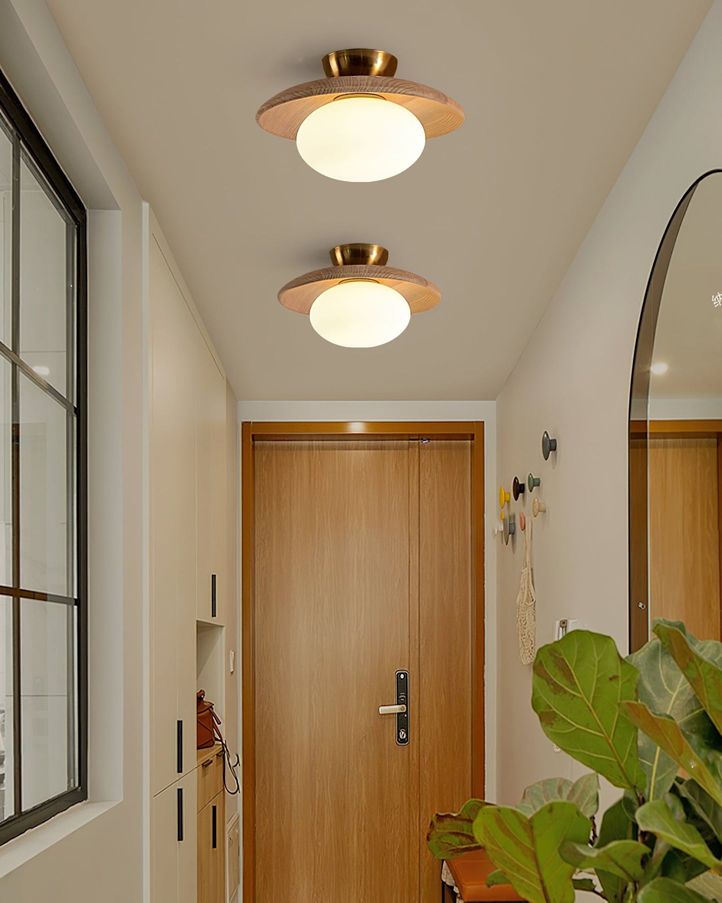 Cathy Deckenlampe Holz und Glas – Stilvolle Lichtquelle für Ihr Zuhause 3