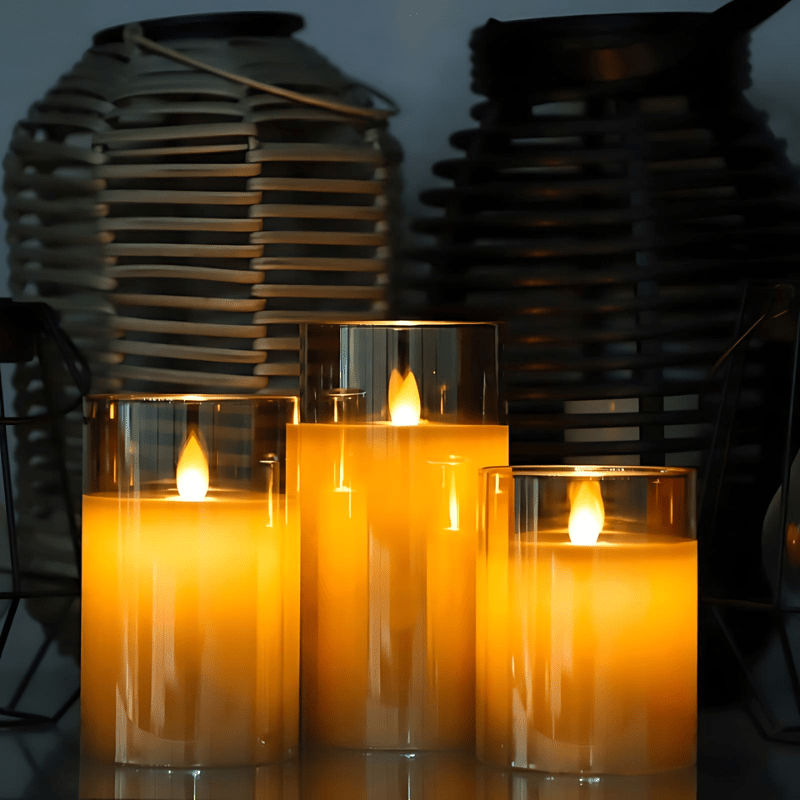 Cozio LED-Kerzen Set – Flammenlose Lichtquelle Für Gemütliche Abende 3