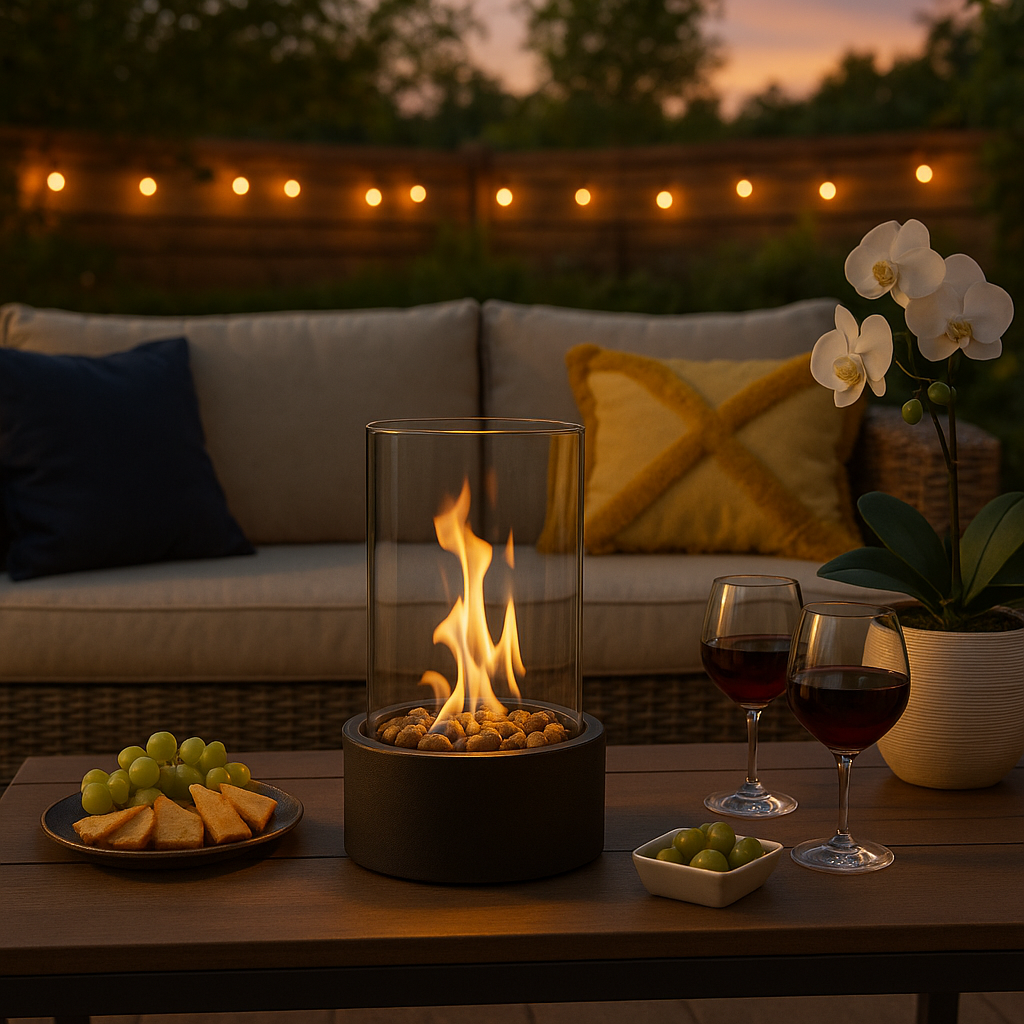 CozyFlame – Elegante Tafelhaard Für Stilvolle Wärme - Moderne Gestaltung Für Gemütliche Atmosphäre 1