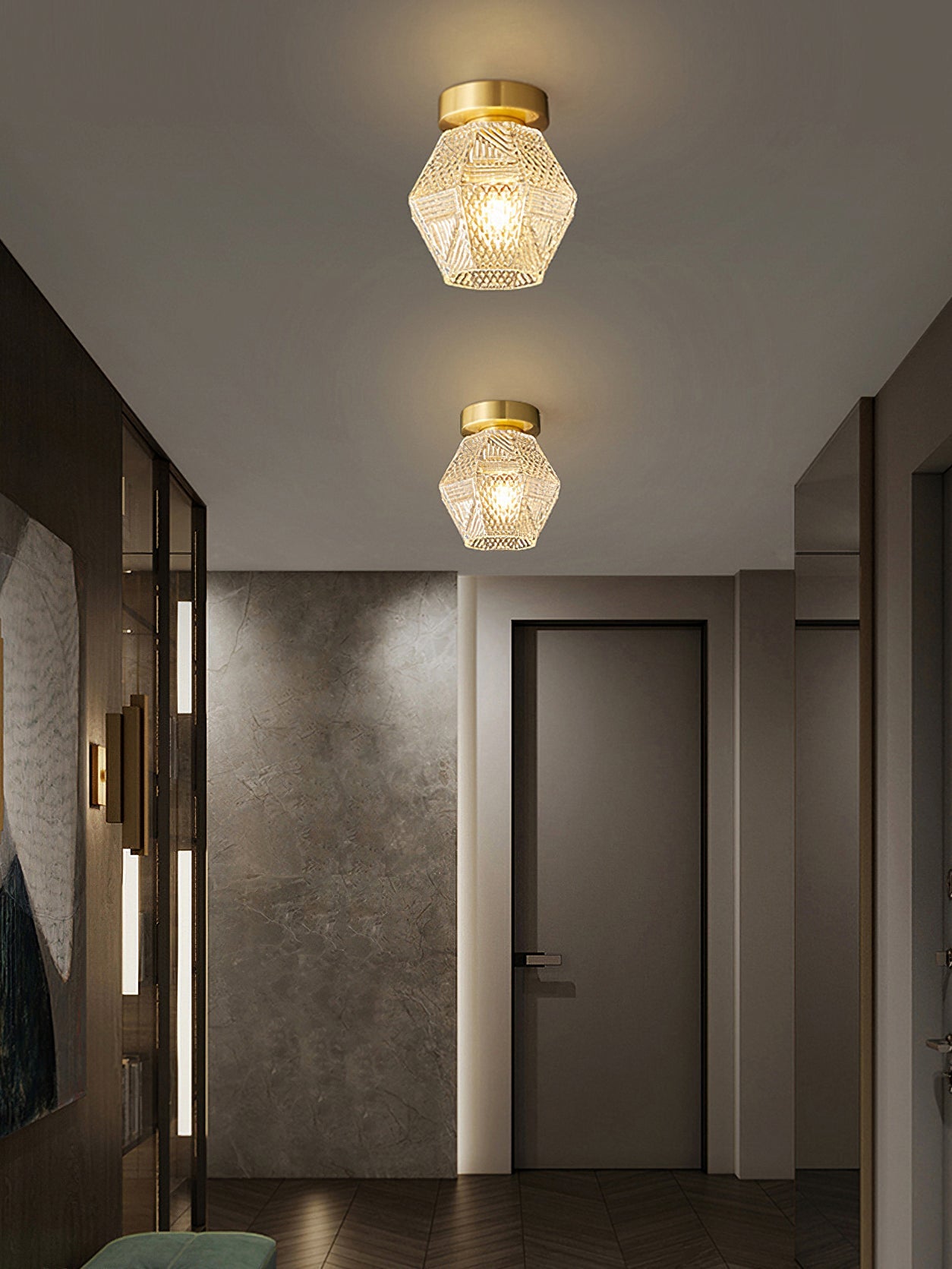 Deckenleuchte Art Deco Mit Diamantschliff – Stilvolles Licht Für Elegante Räume 5