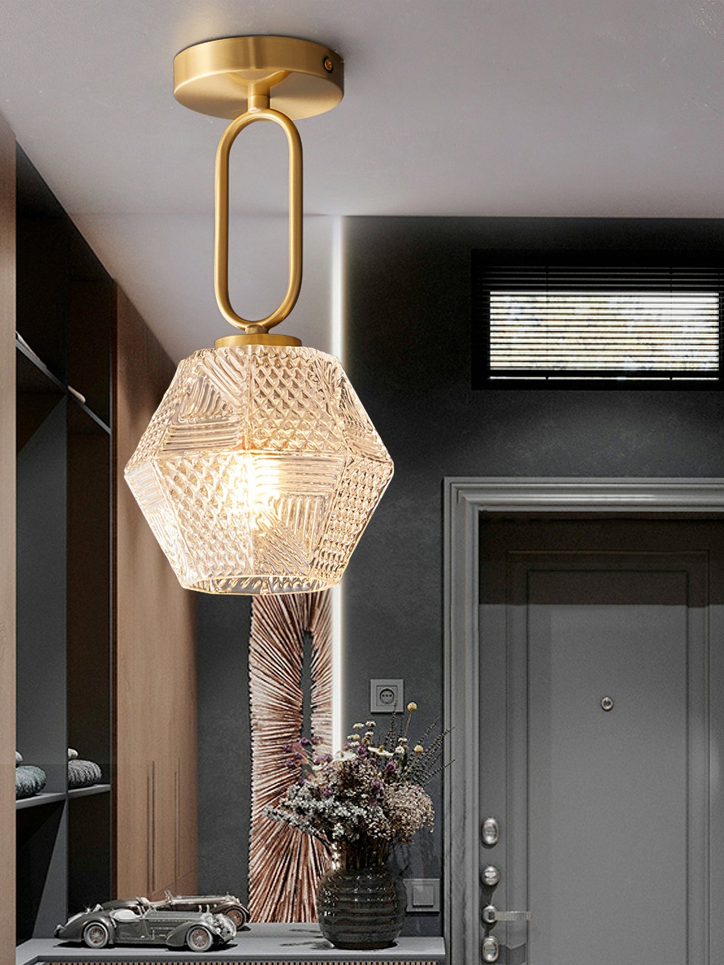 Deckenleuchte Art Deco Mit Diamantschliff – Stilvolles Licht Für Elegante Räume 7