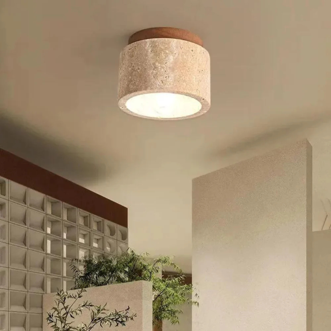 Deko Deckenlampe Travertin Holz – Elegante Atmosphäre für Ihr Zuhause 3