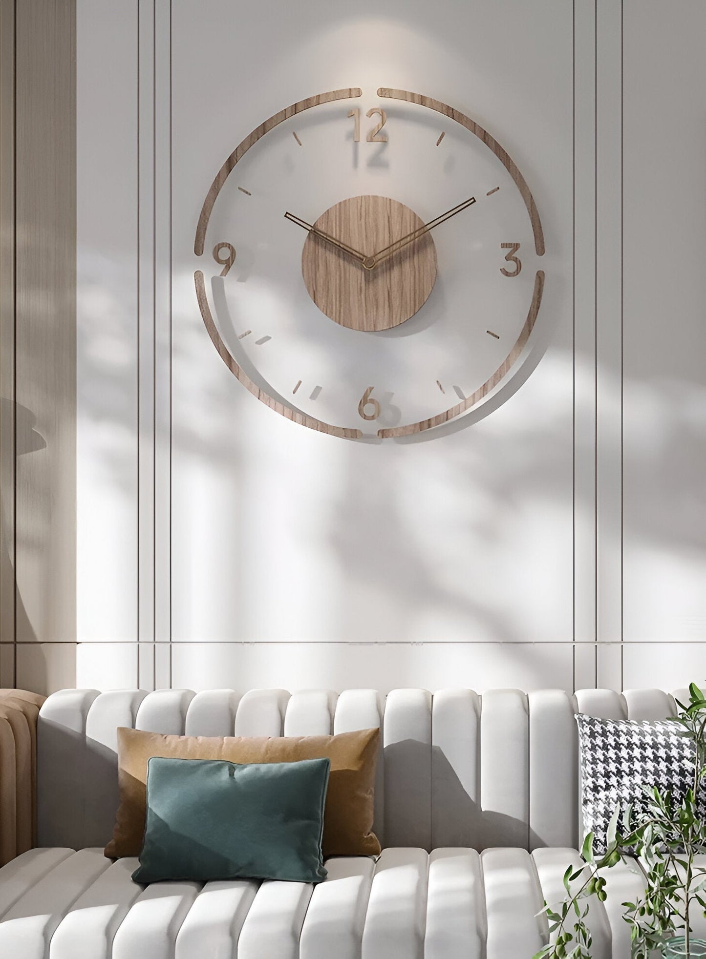 Elegante Wanduhr Modern aus Holz – Stilvolles Design für Ruhige Räume 6