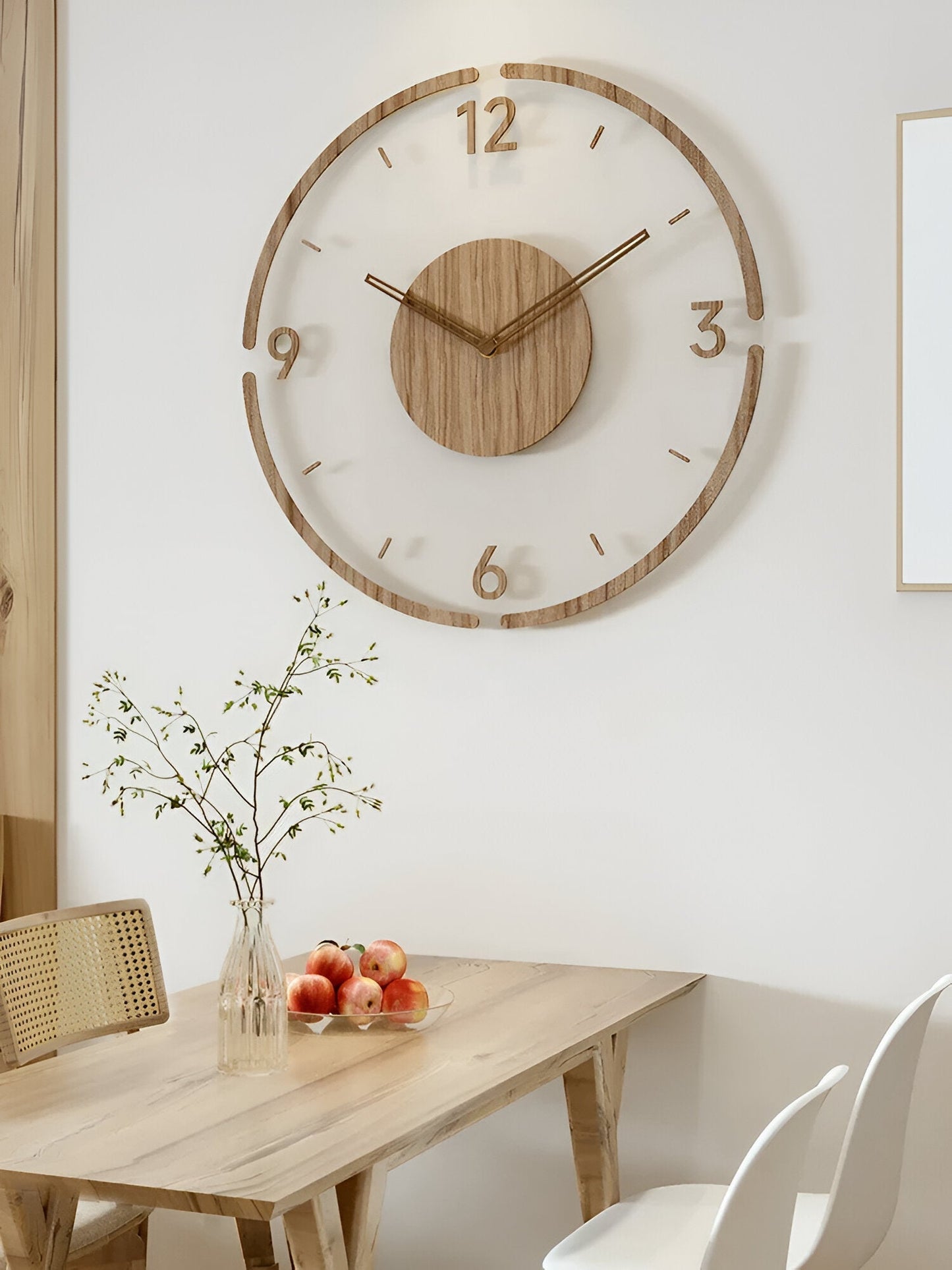 Elegante Wanduhr Modern aus Holz – Stilvolles Design für Ruhige Räume 7