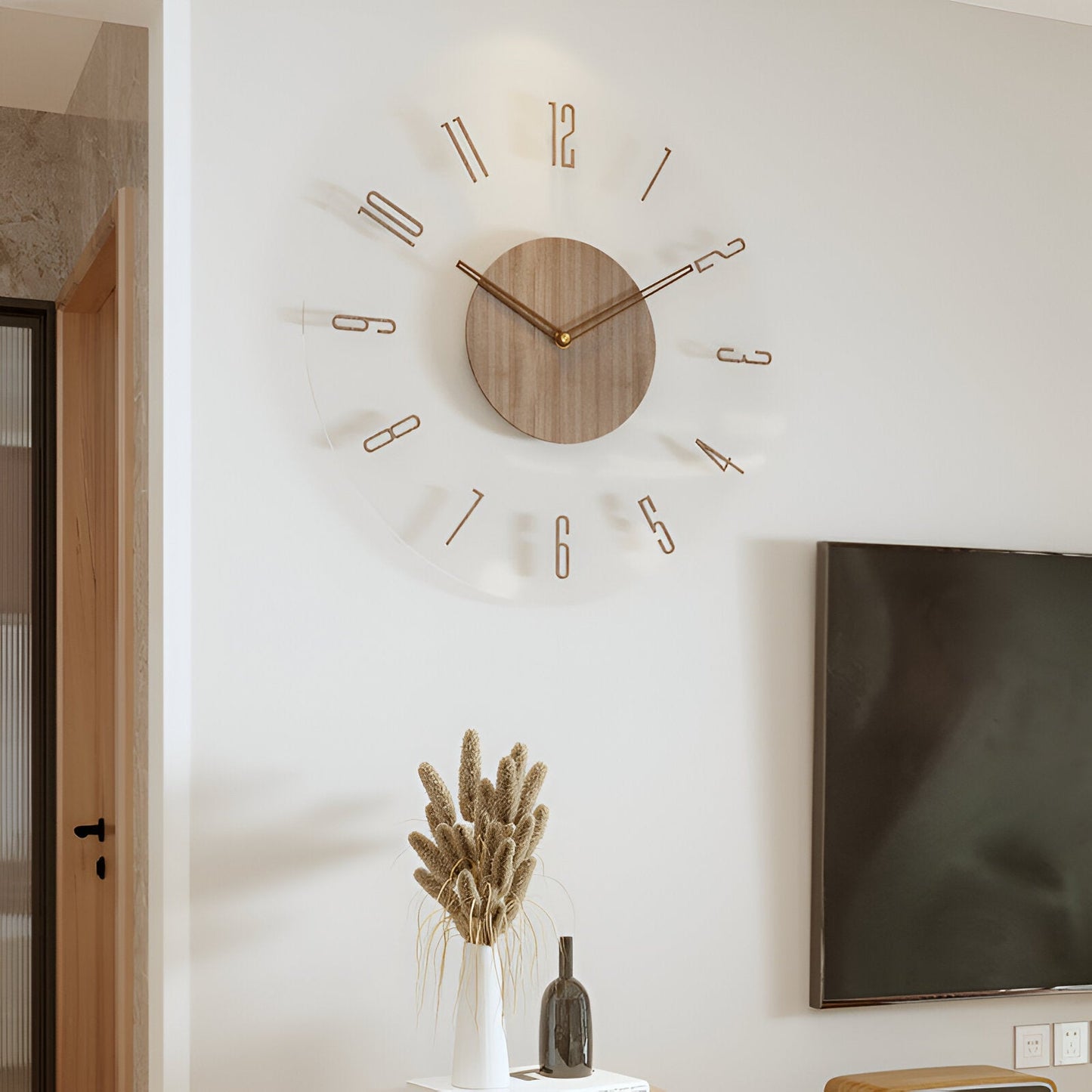 Elegante Wanduhr Modern aus Holz – Stilvolles Design für Ruhige Räume 8