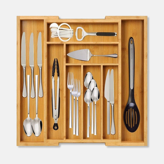 Erweiterbarer Schubladen Organizer Bambus – Flexible Lösung für Ihre Ordnung 1