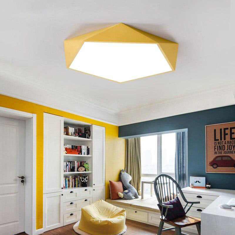 Farbige Geometrische LED Deckenleuchte – Modernes Design für Stilvolle Räume 6