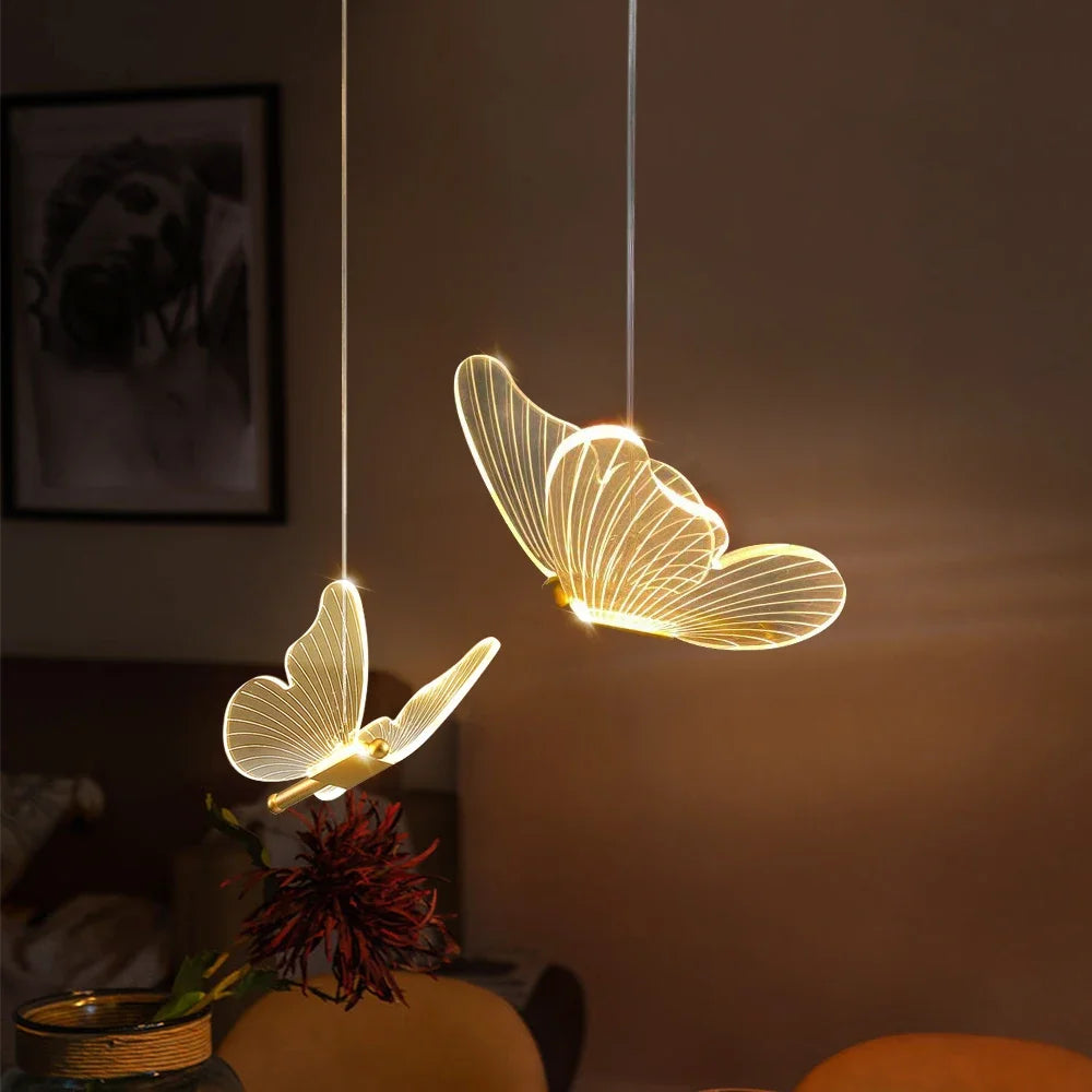 FlutterGlow Schmetterlings-Hängeleuchte – Magische Lichtakzente für Ihr Zuhause 1