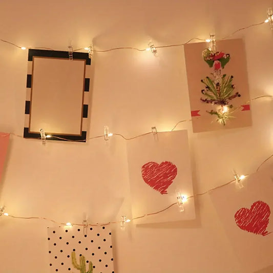 Foto Clip String Lampe Indoor – Kreative Lichtgestaltung für Einzigartige Erinnerungen 2
