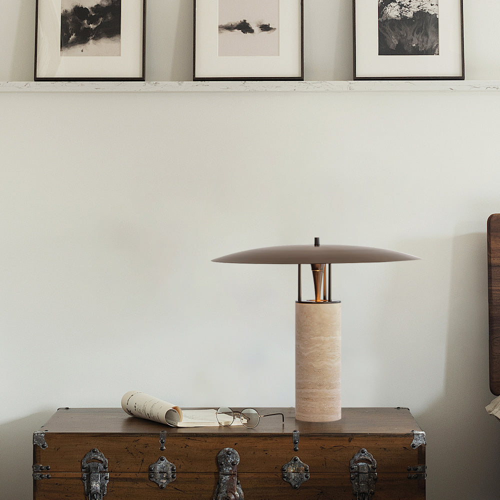 **GIOE TRAVERTINE TISCHLAMPE – Elegantes Design mit Warmem Licht** 4