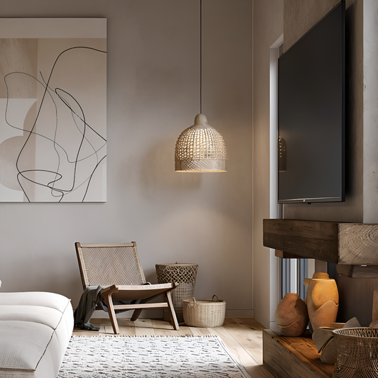 Geflochtene Kuppel-Pendelleuchte Bambus – Gemütliches Lichtspiel Für Ihr Zuhause 1