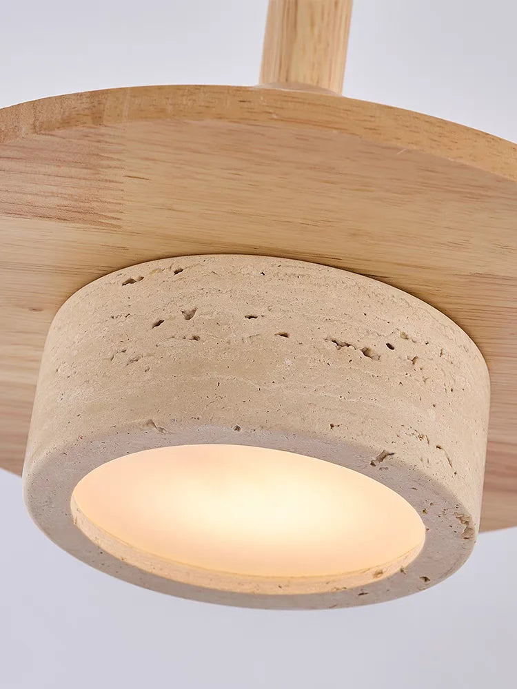 Gelber Höhlenstein Wabi-Sabi Kronleuchter – Einzigartige Vintage-Atmosphäre für Ihr Zuhause 5