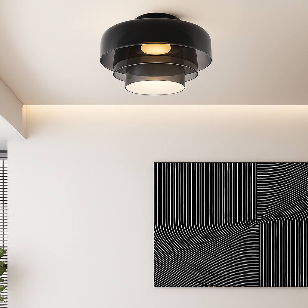 GlassLuxe Moderne Deckenlampe – Stilvolle Eleganz Für Ihr Wohnzimmer 3