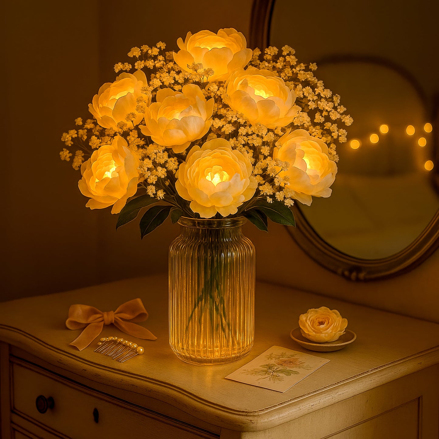 **Goldene Blütenvase** – Elegante Gestaltung für Ihr Zuhause 3