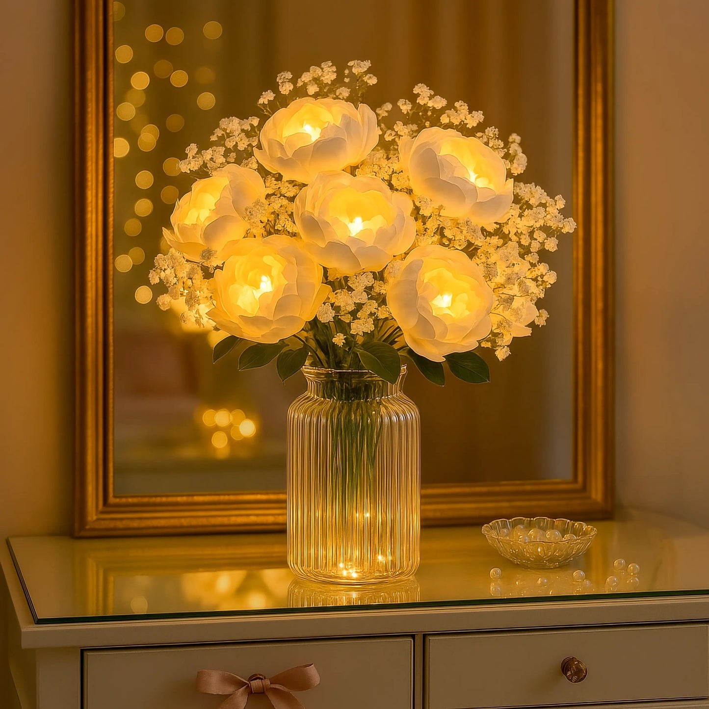 **Goldene Blütenvase** – Elegante Gestaltung für Ihr Zuhause 4