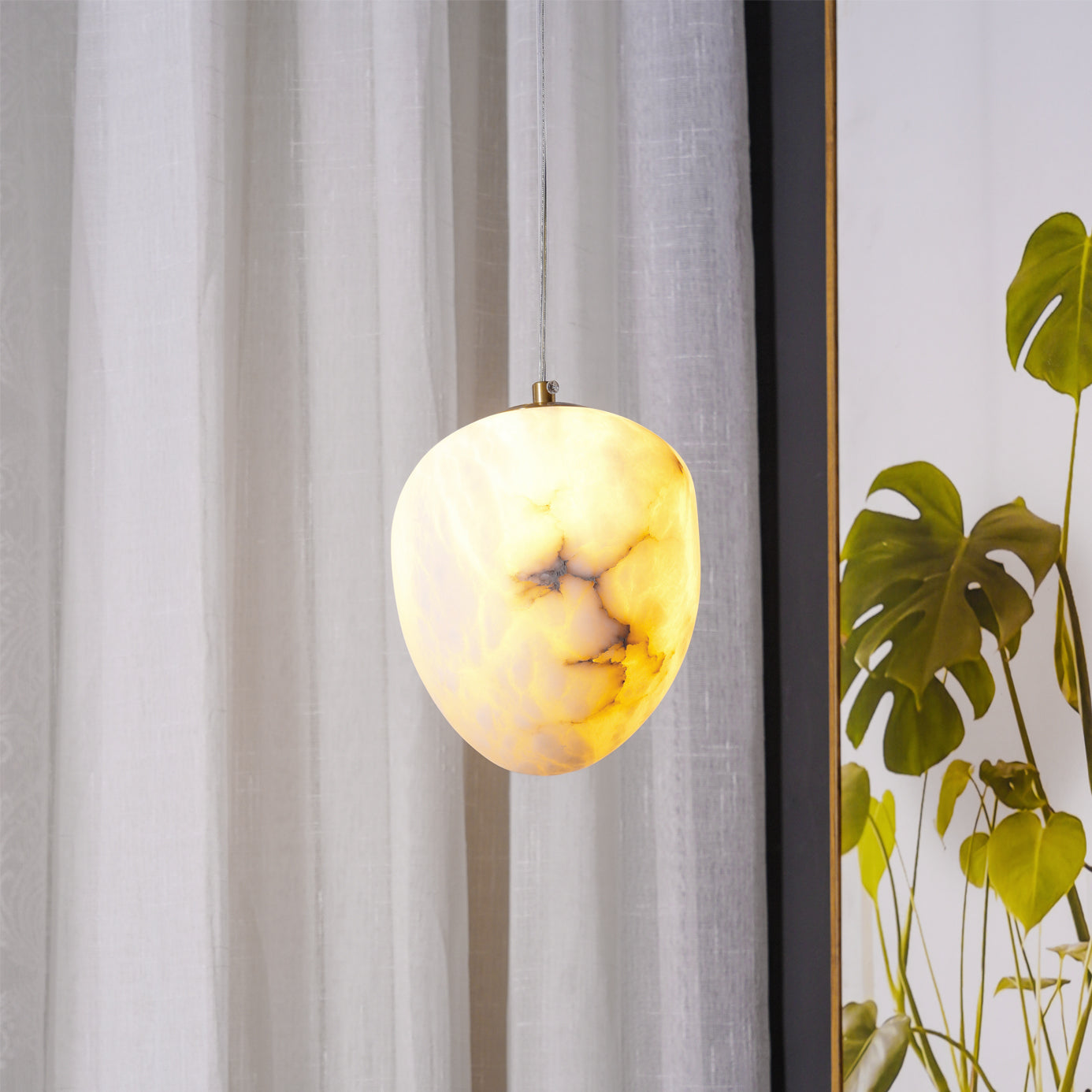 **Goose Alabaster Pendelleuchte – Elegantes Design mit Warmem Licht** 2