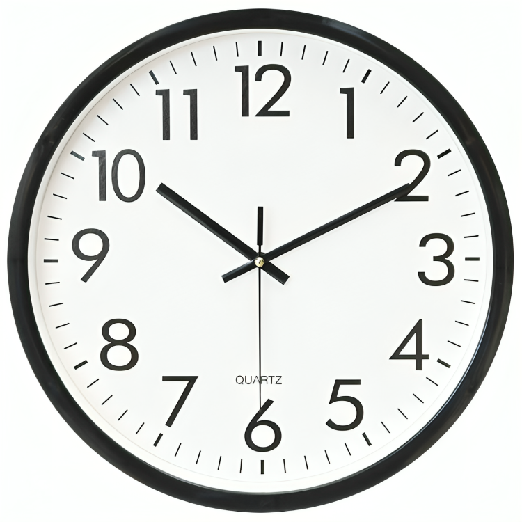 Große Wanduhr Elegant Schwarz – Stilvolle Zeitmessung für Jeden Raum 0