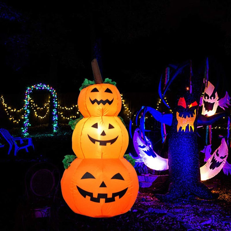 Halloween Kürbis Geist 120 cm – Gruselige Beleuchtung für Ihre Deko 2