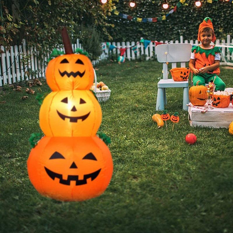 Halloween Kürbis Geist 120 cm – Gruselige Beleuchtung für Ihre Deko 5